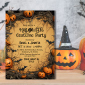 Eerie Jack-O-Lantern bat Halloween kostuum Kaart