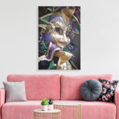 Eerie Mardi Gras Mask Canvas Afdruk (Insitu (Woonkamer))