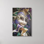 Eerie Mardi Gras Mask Canvas Afdruk (Voorkant)