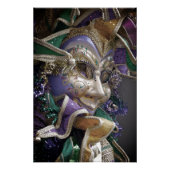 Eerie Mardi Gras Mask Perfect Poster (Voorkant)