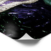 Eerie Mardi Gras Mask Perfect Poster (Hoek)