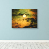 Eerie Moonlit Sky Canvas Afdruk (Insitu (Houten vloer))