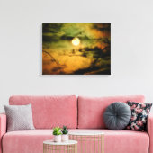 Eerie Moonlit Sky Canvas Afdruk (Insitu (Woonkamer))