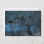 Eerie Night Halloween Party Invitation Kaart (Achterkant)