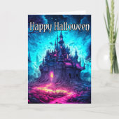 Eerie Old Haunted House | Happy Halloween Kaart (Voorkant)