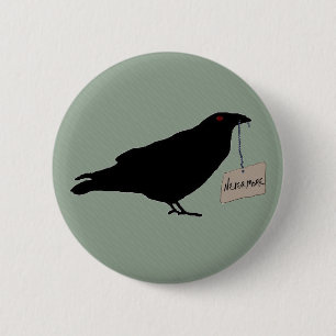 Eerie Raven Button