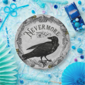 Eerie Raven Halloween Party Horror Papieren Bordje (Feest)