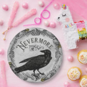 Eerie Raven Halloween Party Horror Papieren Bordje (Feest)