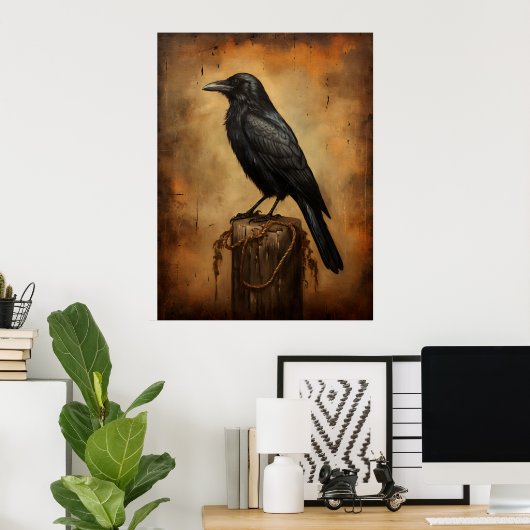 Eerie Raven Poster (Thuiskantoor)