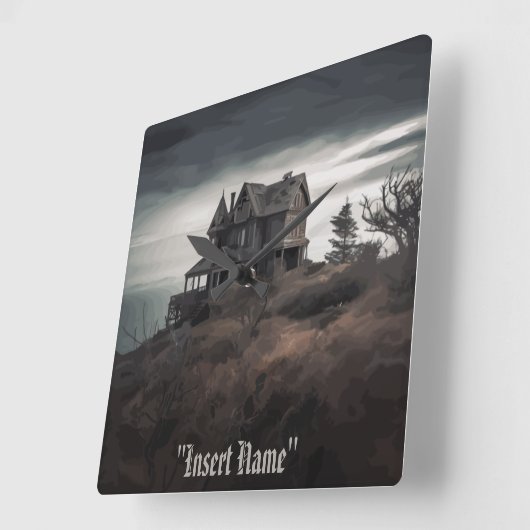 Eerie Seclusion Vierkante Klok (Hoek)