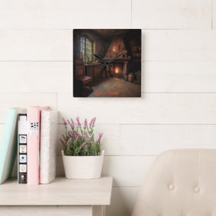 Eerie Seclusion Vierkante Klok