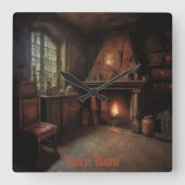 Eerie Seclusion Vierkante Klok (Voorkant)