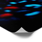 Eerie Shadow in Crimson Bossen Design Poster (Hoek)