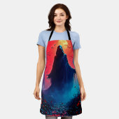 Eerie Shadow in Crimson Woods Design Schort (Gedragen)