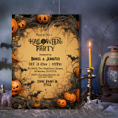 Eerie spooky  Jack-O-Lantern knuppel Halloween Kaart