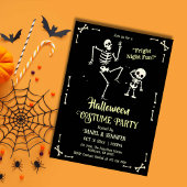 Eerie spooky schedel skelet fright nacht Halloween Kaart