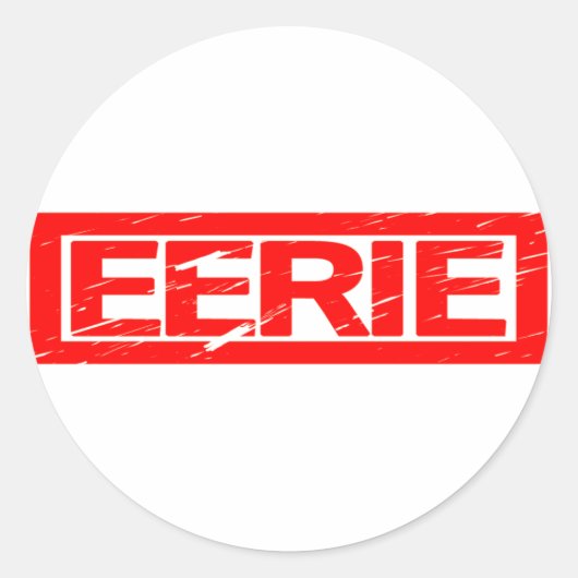 Eerie Stamp Ronde Sticker (Voorkant)