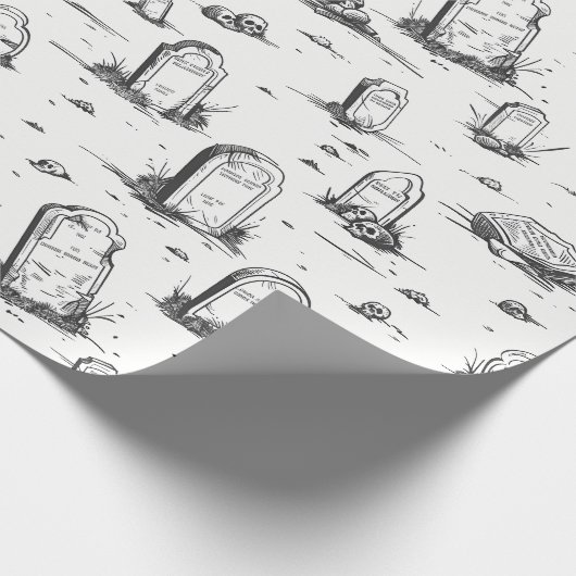 Eerie Tombstone inpakpapier (Hoek)