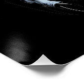 Eerie Vampire Face Glossy Poster (Hoek)