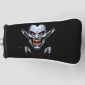 Eerie Vampire Face Golf Head Hoesje Golfheadcover (Voorkant)