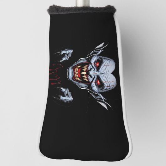 Eerie Vampire Face Golf Head Hoesje Golfheadcover (Draai 90)