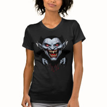 Eerie Vampire Face T-shirt