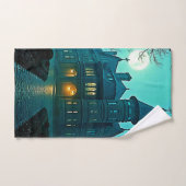 Eerie Victoriaans Mansion Moonlight Bad Handdoek (Handdoek)