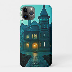 Eerie Victoriaans Mansion Moonlight Case-Mate iPhone Case