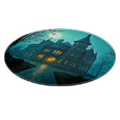 Eerie Victoriaans Mansion Moonlight Snijplank (Hoek)