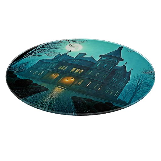 Eerie Victoriaans Mansion Moonlight Snijplank (Hoek)