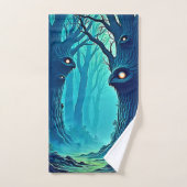 Eerie Woodland Eyes Bad Handdoek (Handdoek)