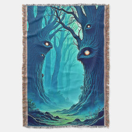 Eerie Woodland Eyes Deken