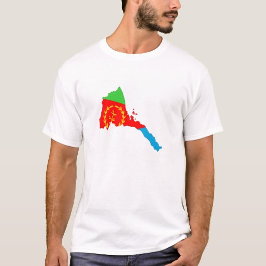 EEritrea vlag silhouette T-shirt (Voorkant)