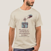 Eerlijk bij toeval: elegante retro t-shirt (Voorkant)