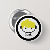 eerlijk. (blond) pin ronde button 5,7 cm (Voorkant /achterkant)