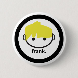 eerlijk. (blond) pin ronde button 5,7 cm