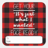 Eerlijk cadeau Label label (Voorkant)