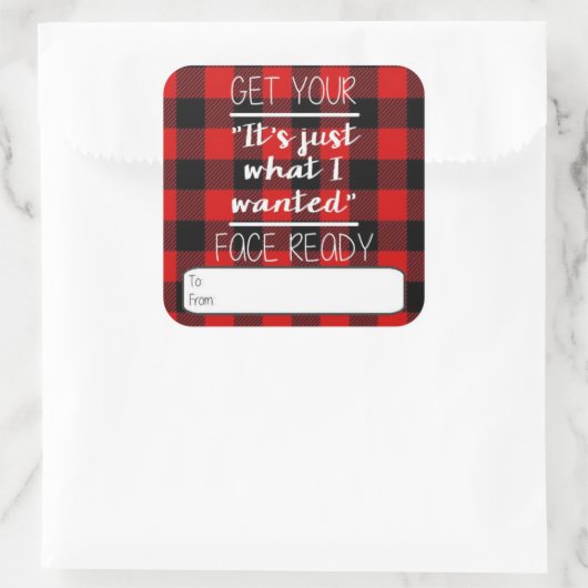 Eerlijk cadeau Label label (Tas)