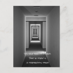 Eerlijk citaat: Je bent mijn vriend geweest van EB Uitnodiging Briefkaart