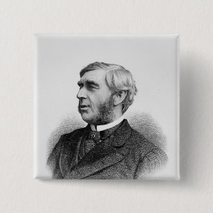 Eerlijk geachte George J. Goschen Vierkante Button 5,1 Cm