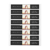 Eerlijk gehuwd kerstfoto-terugzendadres (Vel)