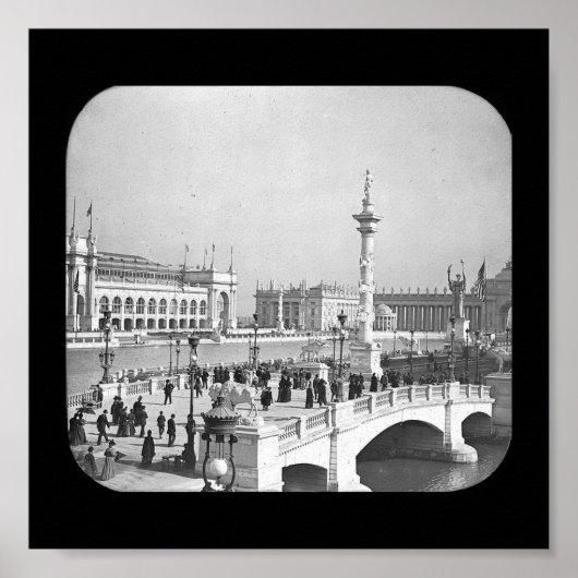 Eerlijk gerechtshof in de poster-wereld 1893 poster (Voorkant)