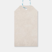 Eerlijk Gevallen Moderne Herfst Bruiloft Cadeaulabel (Achterkant)