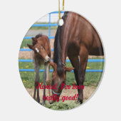 Eerlijk gezegd ben ik goed geweest! keramisch ornament (Links)