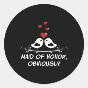Eerlijk gezegd, beste vrouwelijke Bridesmaid Best Ronde Sticker