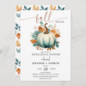 Eerlijk Gezegd | Bloemige Pompoen | Oefen Diner Kaart (Voorkant / Achterkant)