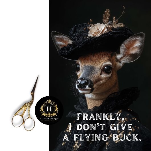 Eerlijk gezegd geef ik geen dollar Sassy Deer Deco Tissuepapier