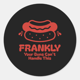 Eerlijk gezegd kunnen je konijnen deze grappige ho ronde sticker