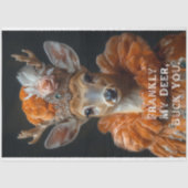 Eerlijk gezegd mijn hert, Buck you Sassy Deer Deco Tissuepapier (Voorkant)