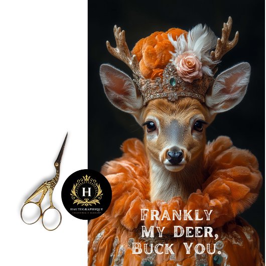 Eerlijk gezegd mijn hert, Buck you Sassy Deer Deco Tissuepapier